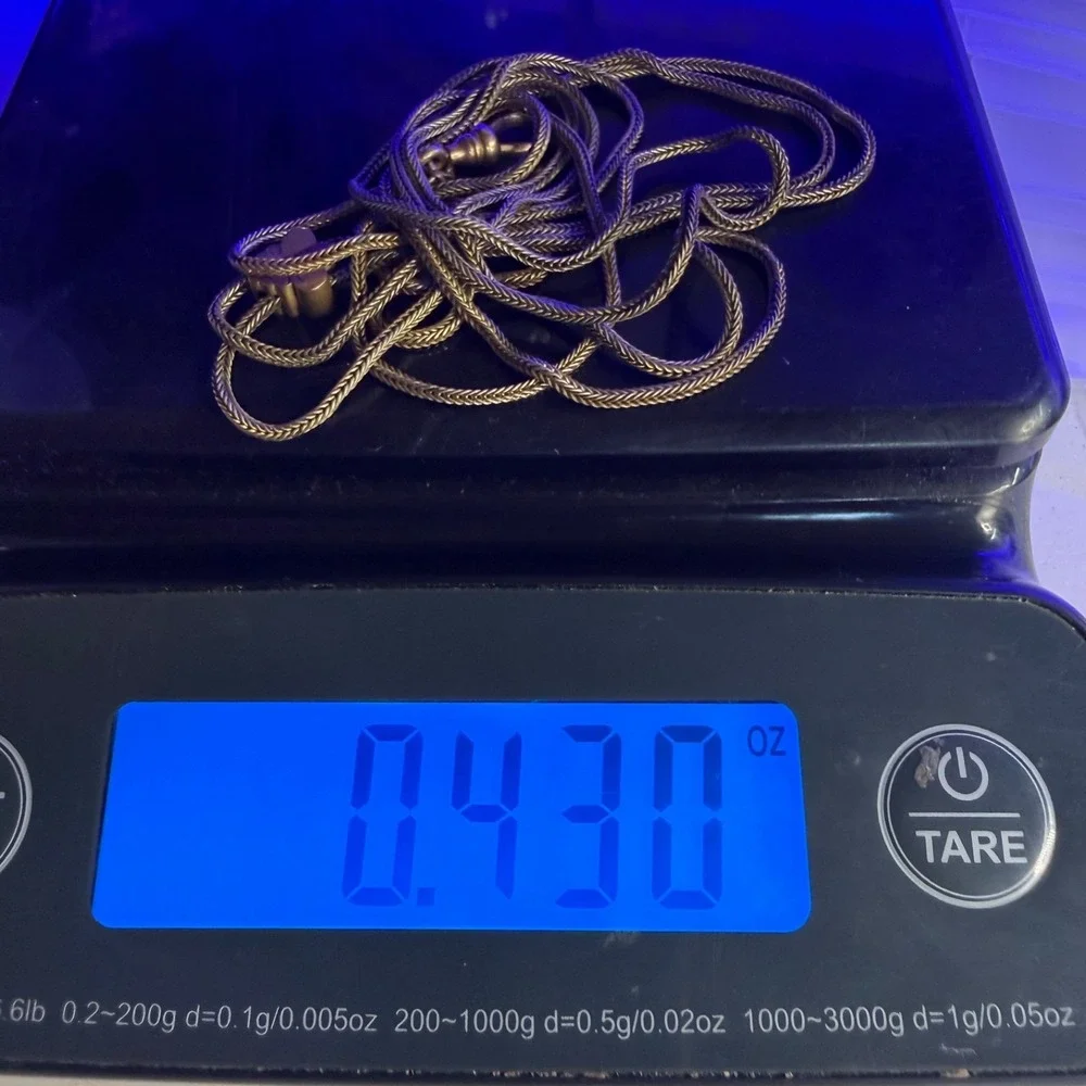 Vintage Gold‎ Filled Watch Chain Gold Tone Fancy Slider  48